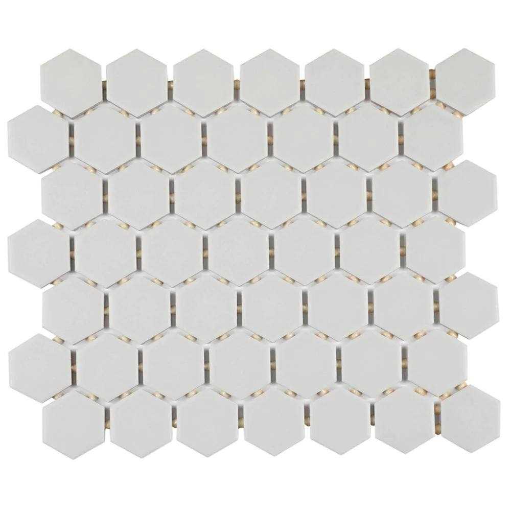 Daltile Restore 10 in. x 12 in. Glazed Ceramic Hexagon Mosaic Tile - Zenithce