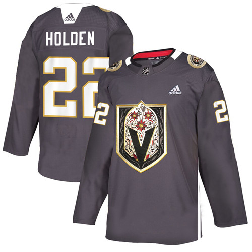 Vegas Golden Knights #22 Nick Holden Grey Latino Heritage Night Stitched Jersey - Zenithce