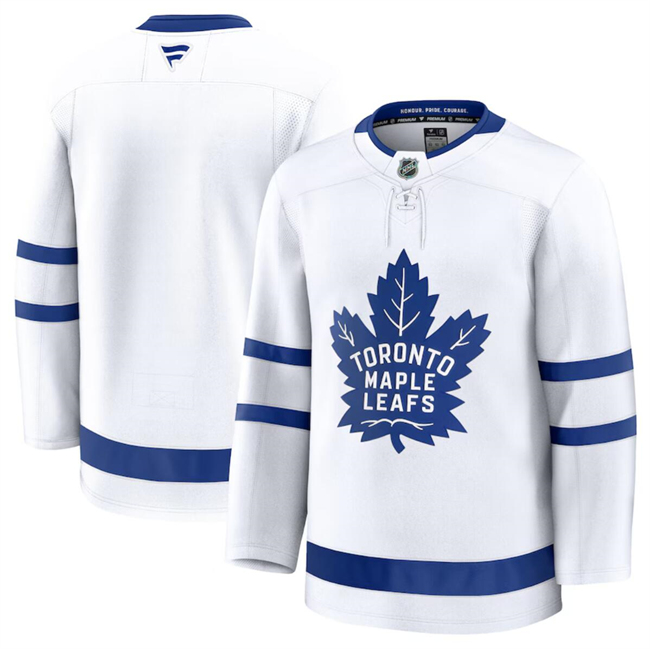 Toronto Maple Leafs Blank White 2024-25 Away Stitched Jersey - Zenithce