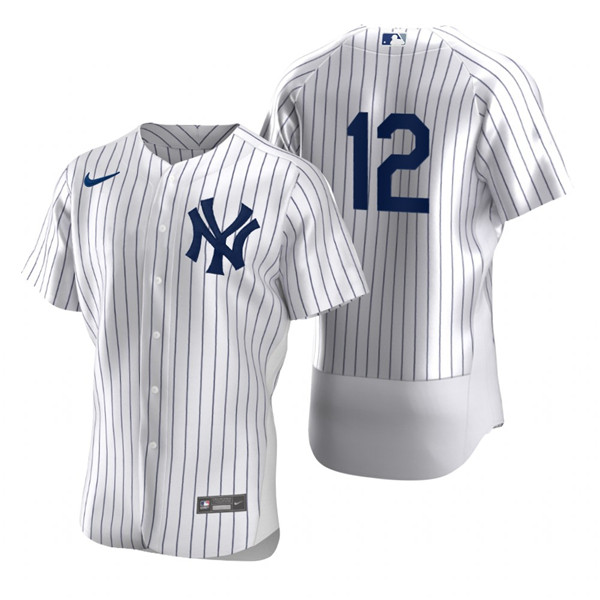 New York Yankees #12 Isiah Kiner-Falefa White Flex Base Stitched Jersey - Zenithce