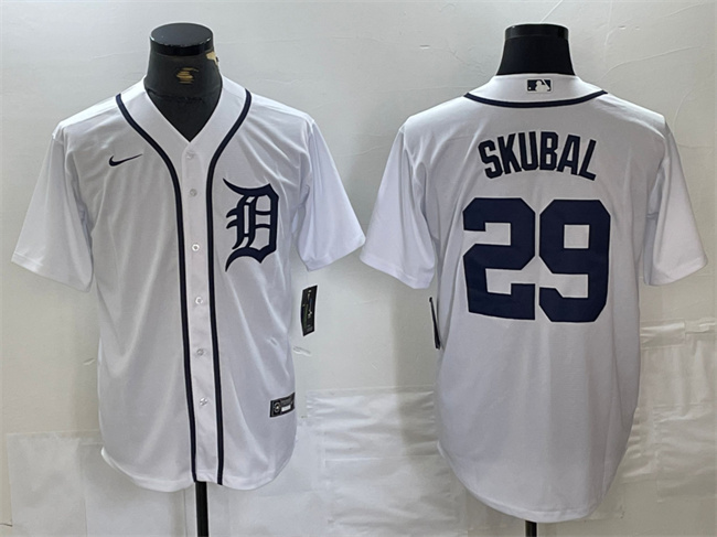Detroit Tigers #29 Tarik Skubal White Cool Base Stitched Jersey - Zenithce