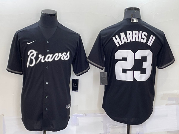 Atlanta Braves #23 Michael Harris II Black Cool Base Stitched Baseball Jersey - Zenithce