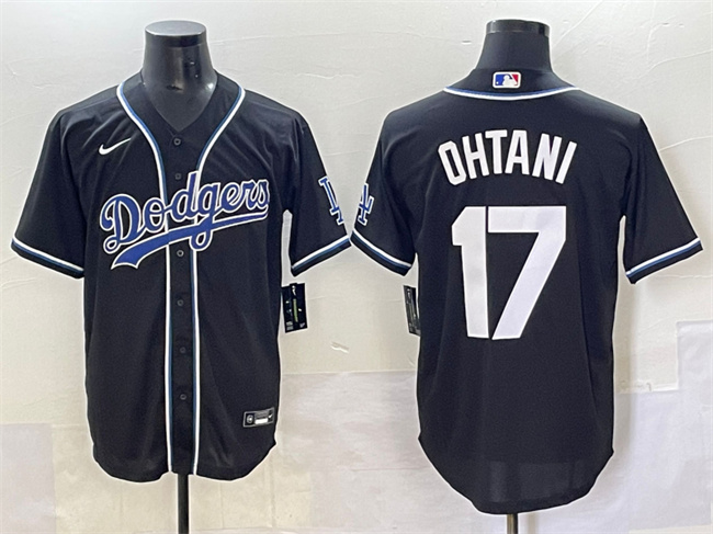 Los Angeles Dodgers #17 Shohei Ohtani Black Fashion Stitched Jersey - Zenithce