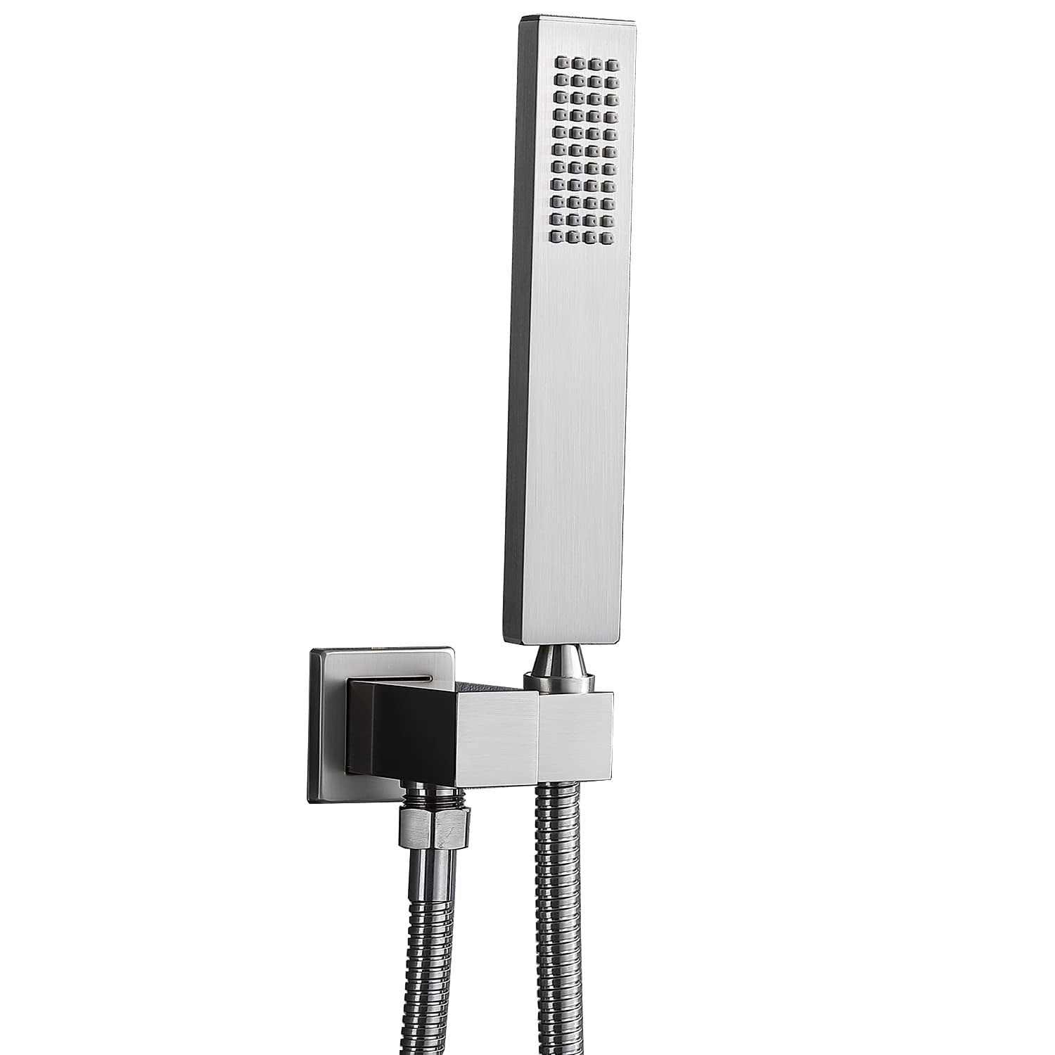 Enga Hand-held Shower Head Set Brass Handheld Shower Wall Mount and Hose - Zenithce
