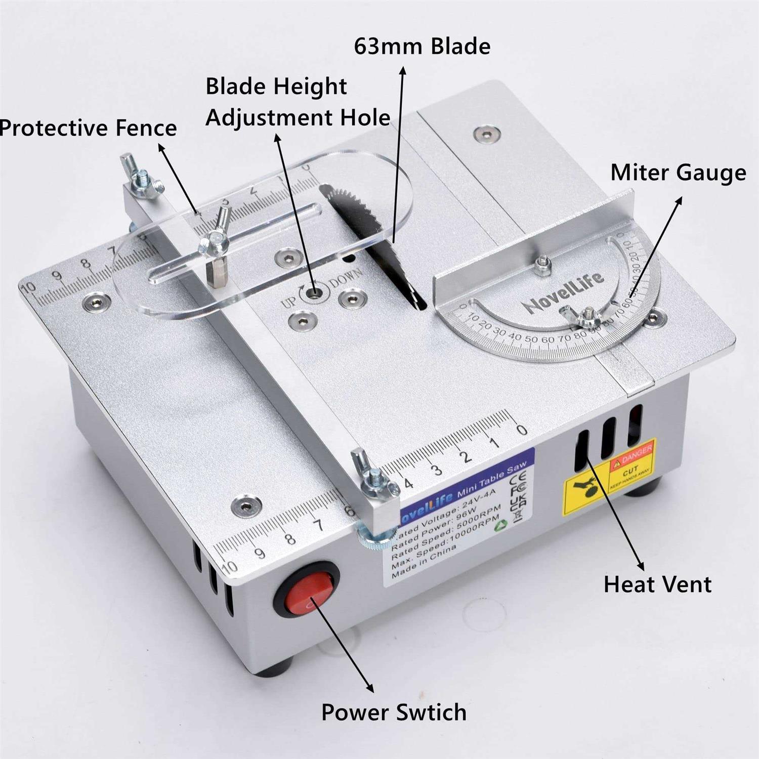 NovelLife Mini Drill Press Precision Benchtop Drilling Machine Elecric Portable Table Driller CNC 795 Motor B10 Chuck Metal Wooden DIY Jewelry - Zenithce