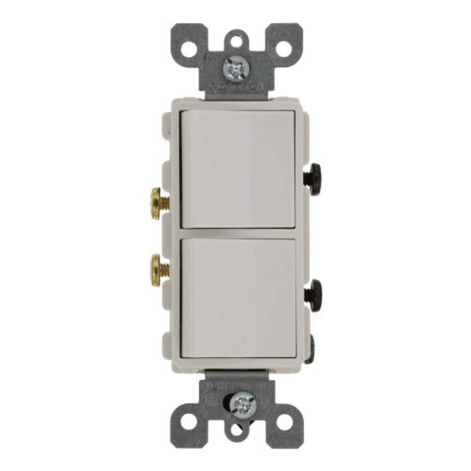 Leviton 5622-2W Decora Plus Rocker Double-Pole AC Quiet Switch - Zenithce