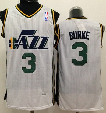 Utah Jazz #3 Trey Burke White Swingman Jersey - Zenithce