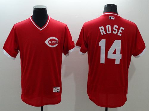 Reds #14 Pete Rose Red Flexbase Authentic Collection Cooperstown Stitched Jersey - Zenithce