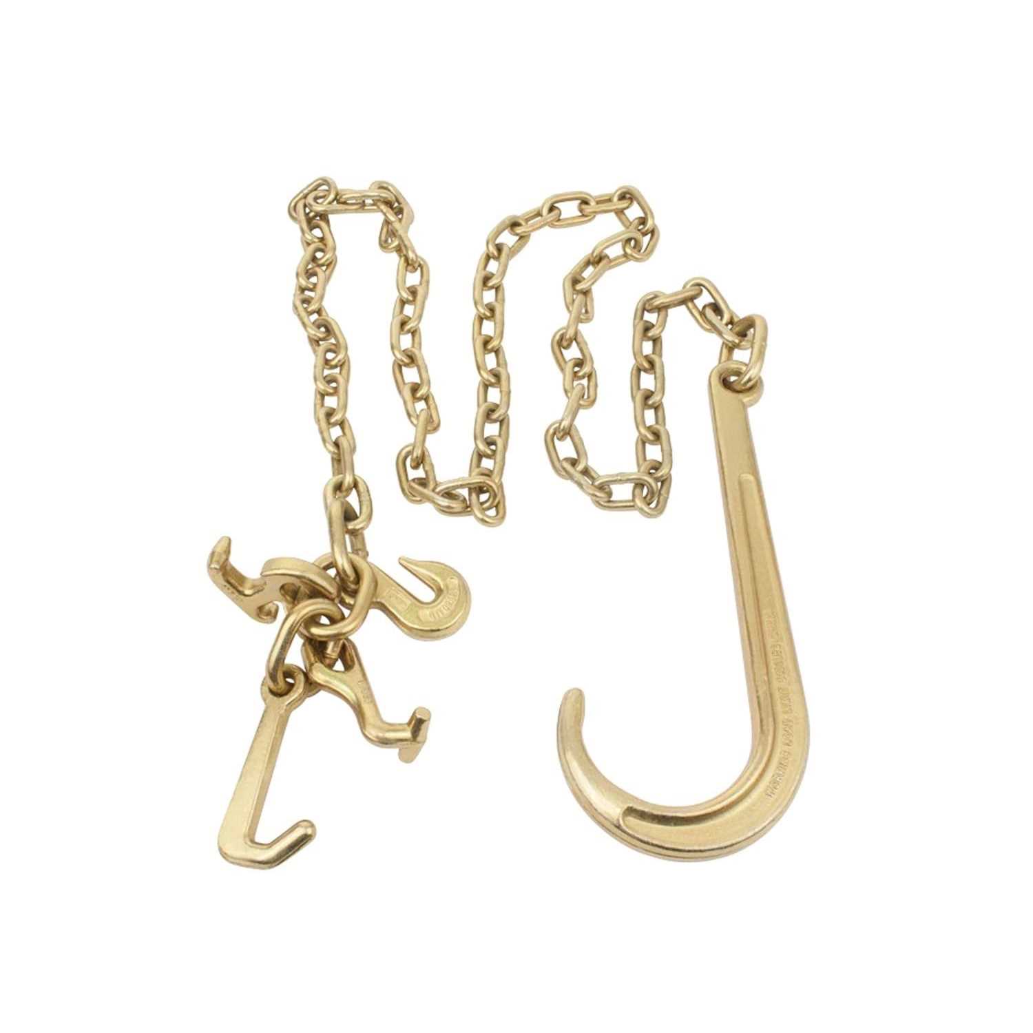 Mytee Products 3/8 Inch x G80 Transport Binder Chain with Clevis Grab Hooks - Zenithce
