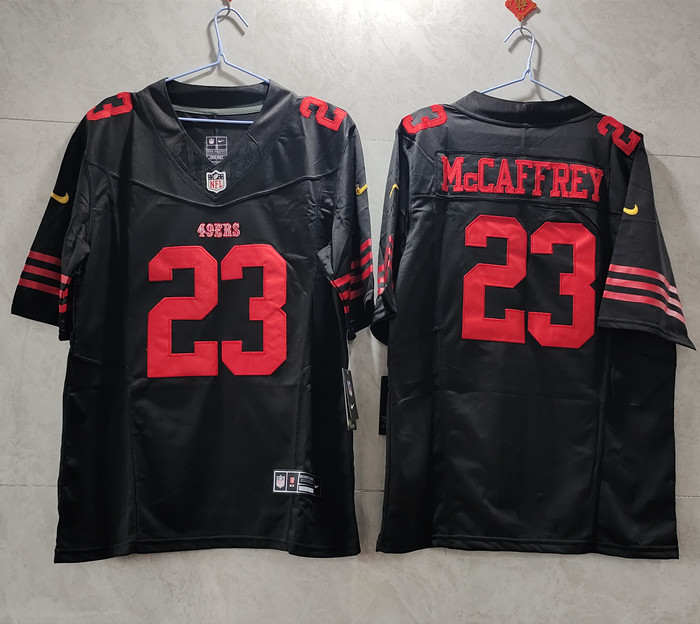 San Francisco 49ers #23 Christian McCaffrey Black 2023 F.U.S.E. Vapor Untouchable Limited Stitched Jersey - Zenithce