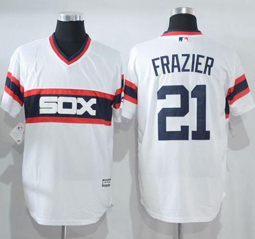 White Sox #21 Todd Frazier White New Cool Base Alternate Home Stitched Jersey - Zenithce