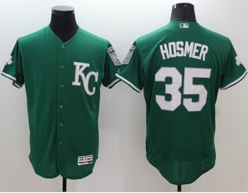 Royals #35 Eric Hosmer Green Celtic Flexbase Authentic Collection Stitched Jersey - Zenithce