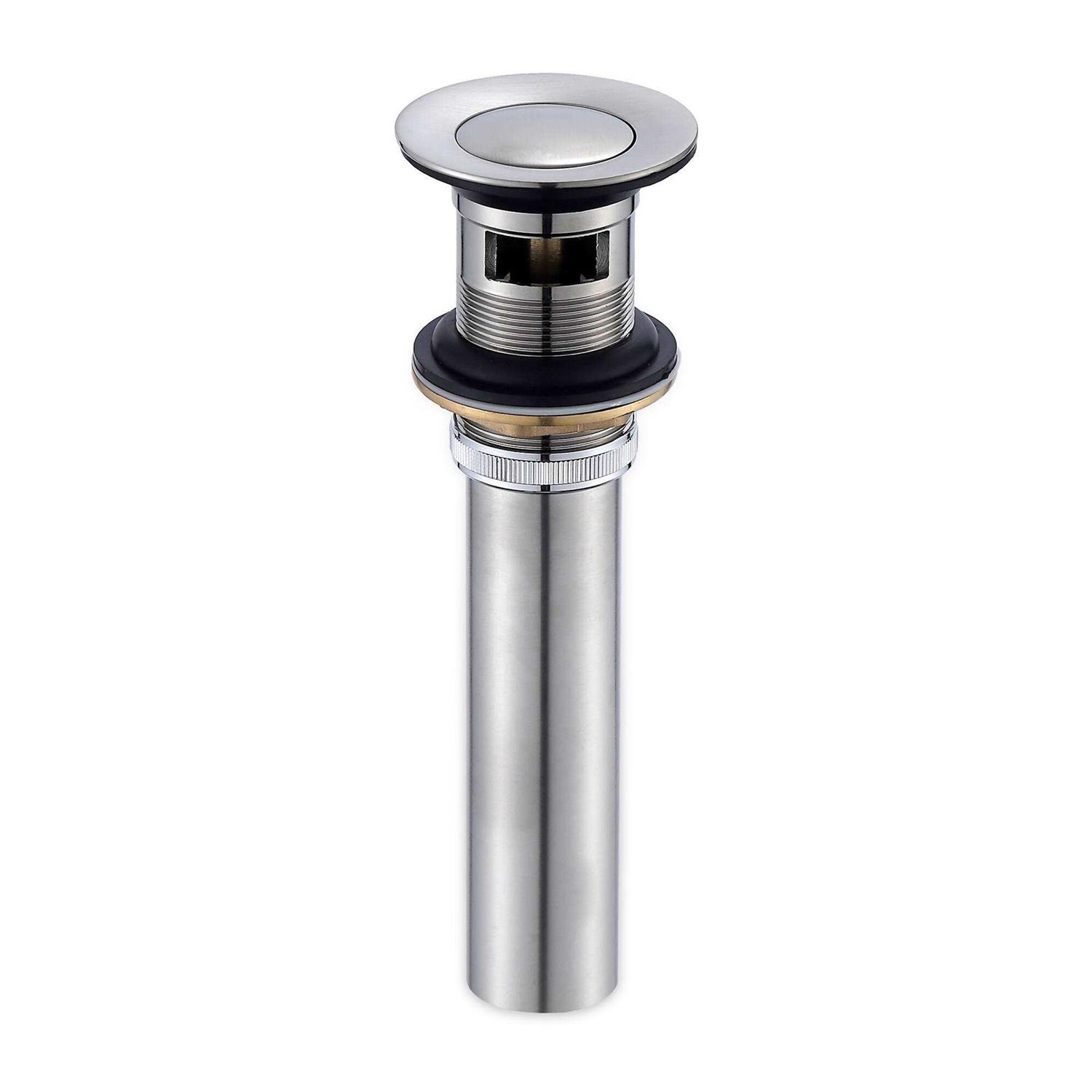 Luxier Ds04-t Bathroom Sink Push Pop-Up Drain Stopper with Overflow - Zenithce