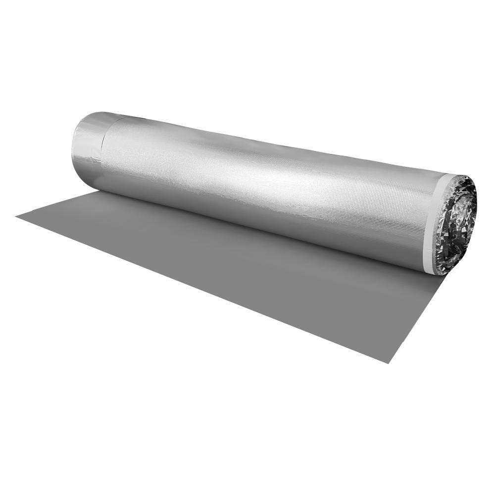 Dekorman Premium Plus T 120 mil Acoustic Underlayment with Silver Foil for Laminate Floor - Zenithce