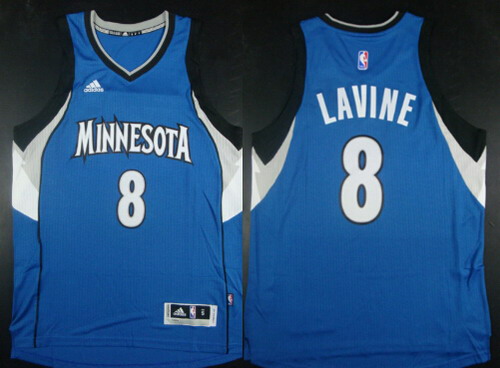 Minnesota Timberwolves #8 Zach LaVine Revolution 30 Swingman 2014 New Blue Jersey - Zenithce