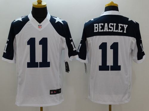 Cowboys #11 Cole Beasley White Thanksgiving Throwback Stitched Limited Nike Jersey - Zenithce