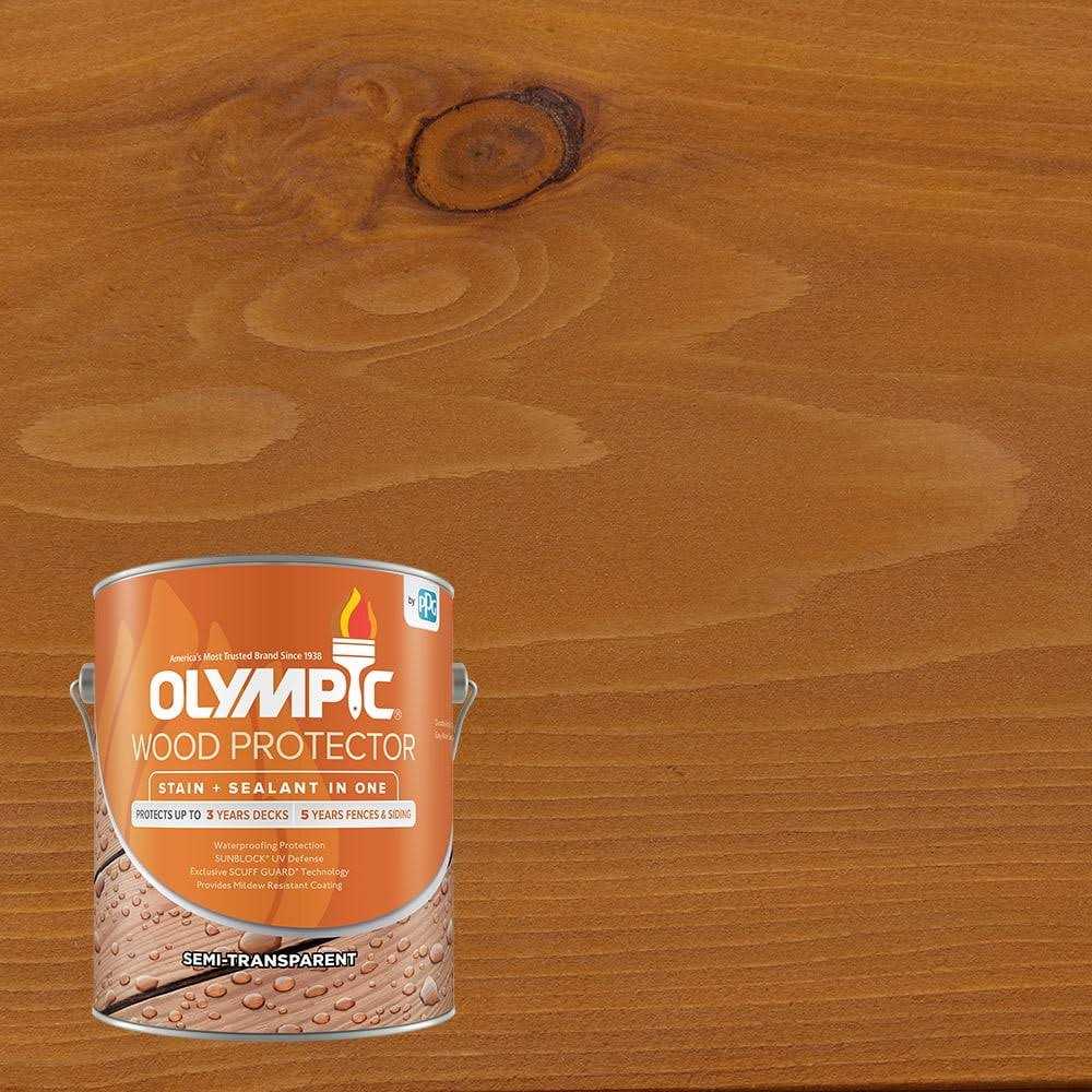 Olympic 1 gal. Semi-Transparent Maximum Stain & Sealant - Zenithce