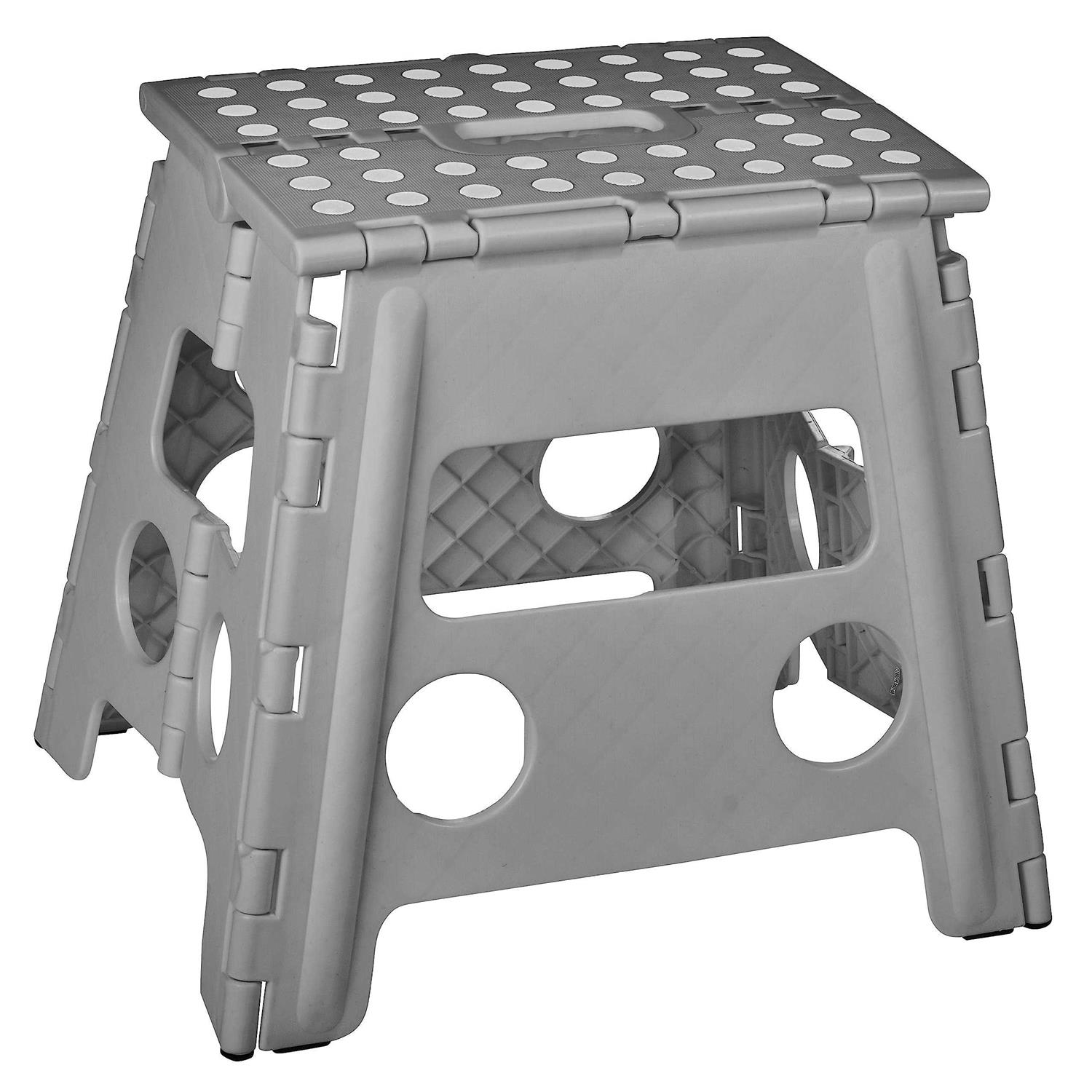 Handy Laundry Folding Step Stool, 13 Inch The Anti-Skid Step Stool is Sturdy to Support Adults and Safe Enough for Kids. Opens Easy with One Flip. Great - Zenithce