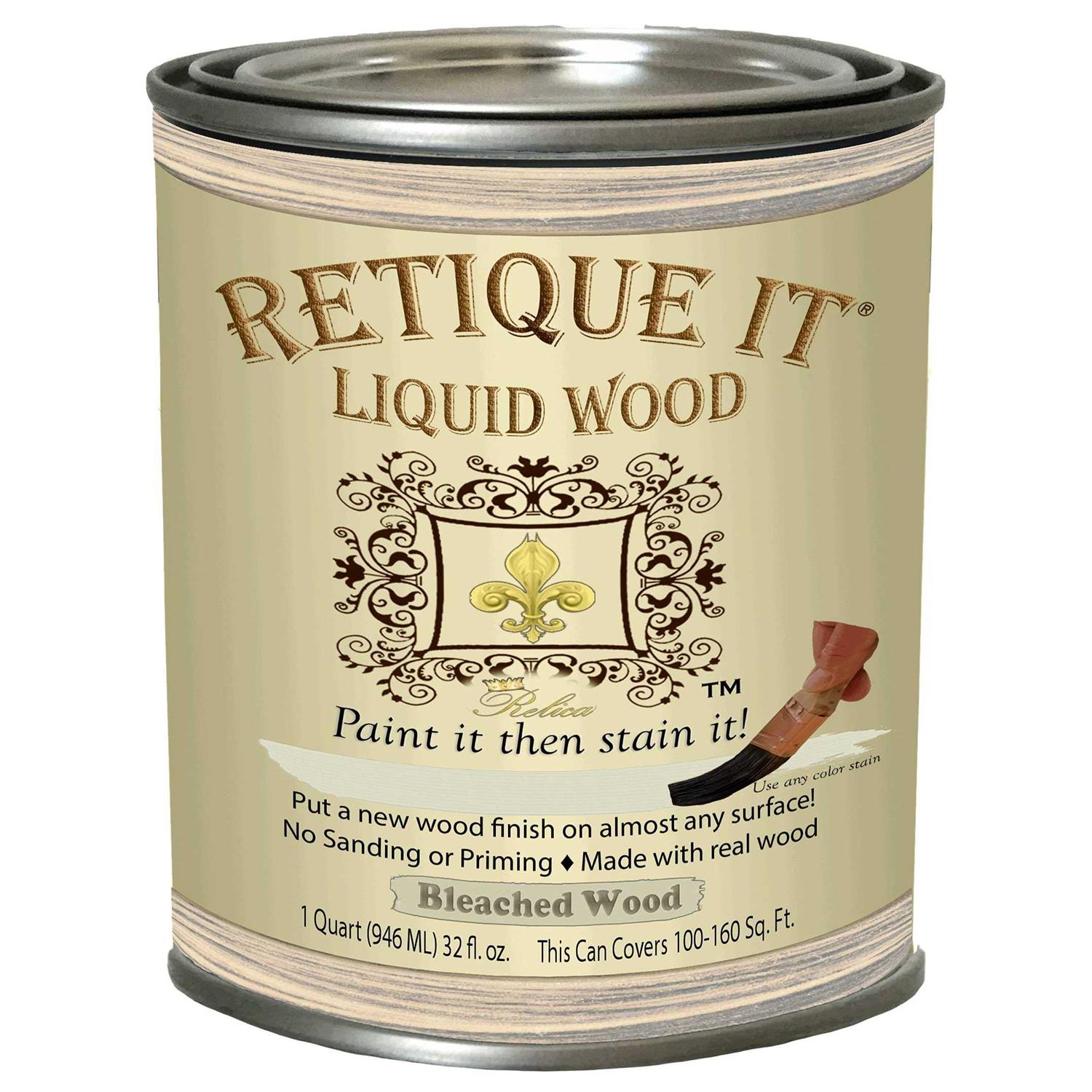 Retique It Liquid Wood Wood Paint It Then Stain It - Zenithce