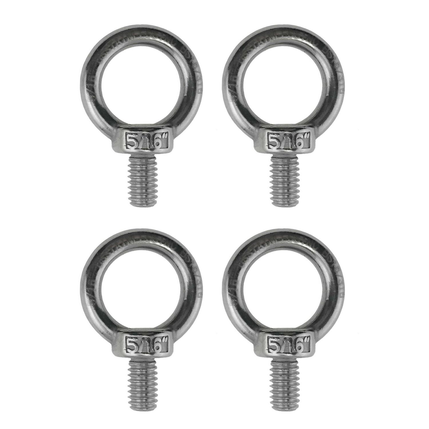 US Stainless Stainless Steel 316 Lifting Eye Bolt UNC Marine Grade - Zenithce
