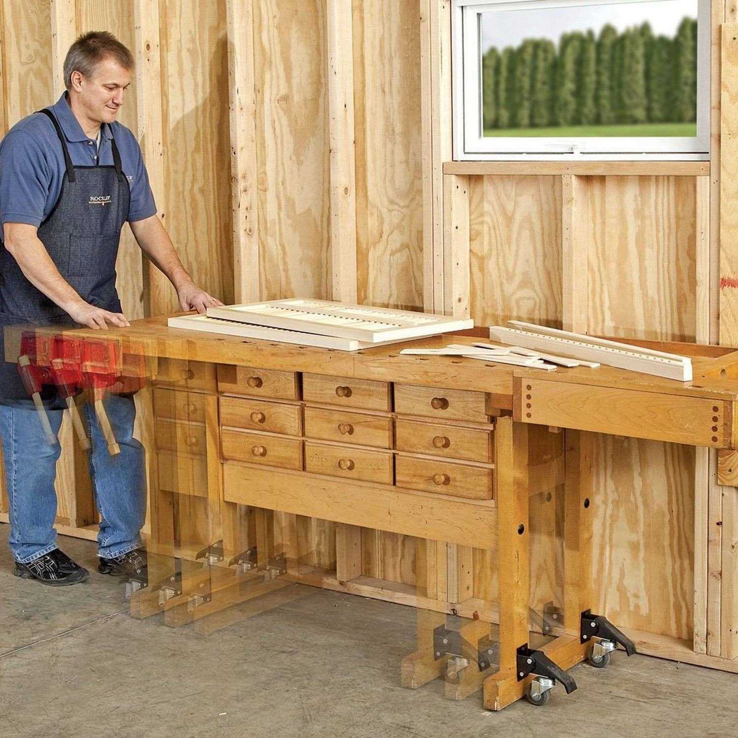 Rockler Wooden Handscrew Clamp - Zenithce
