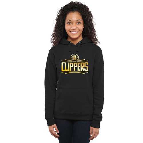 WoLos Angeles Clippers Gold Collection Pullover Hoodie Black - Zenithce