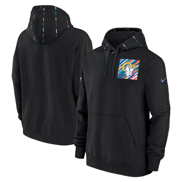 Los Angeles Rams Black 2023 Crucial Catch Club Pullover Hoodie - Zenithce