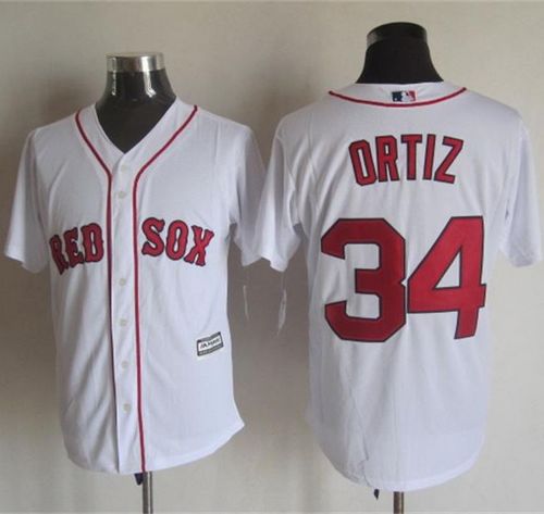 Red Sox #34 David Ortiz White New Cool Base Stitched Jersey - Zenithce