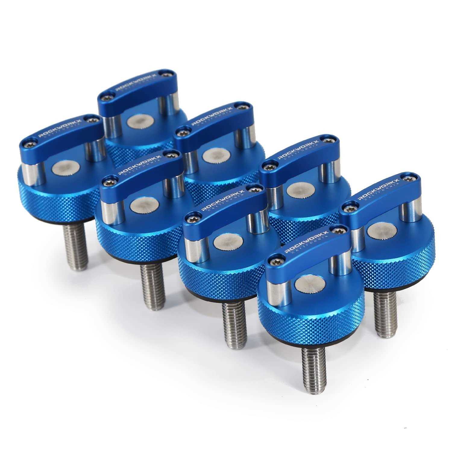 ROCKWORKX Ford Bronco Hard Top Quick Removal Thumb Screws 8 PIECE SET - Zenithce