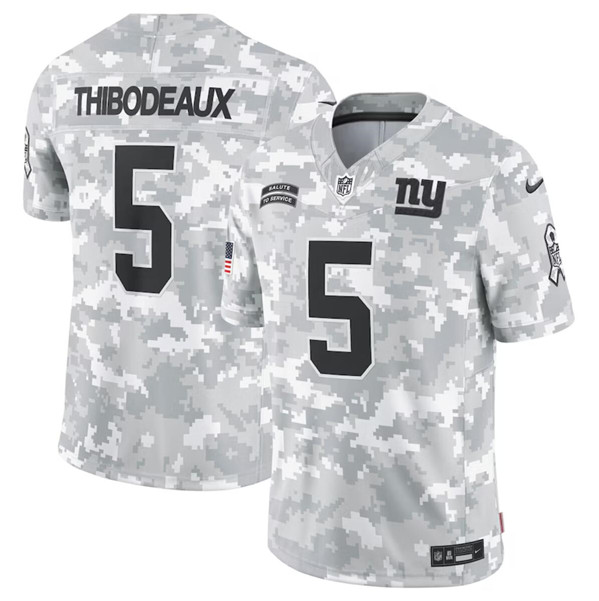 New York Giants #5 Kayvon Thibodeaux Arctic Camo 2024 F.U.S.E. Salute To Service Limited Stitched Jersey - Zenithce