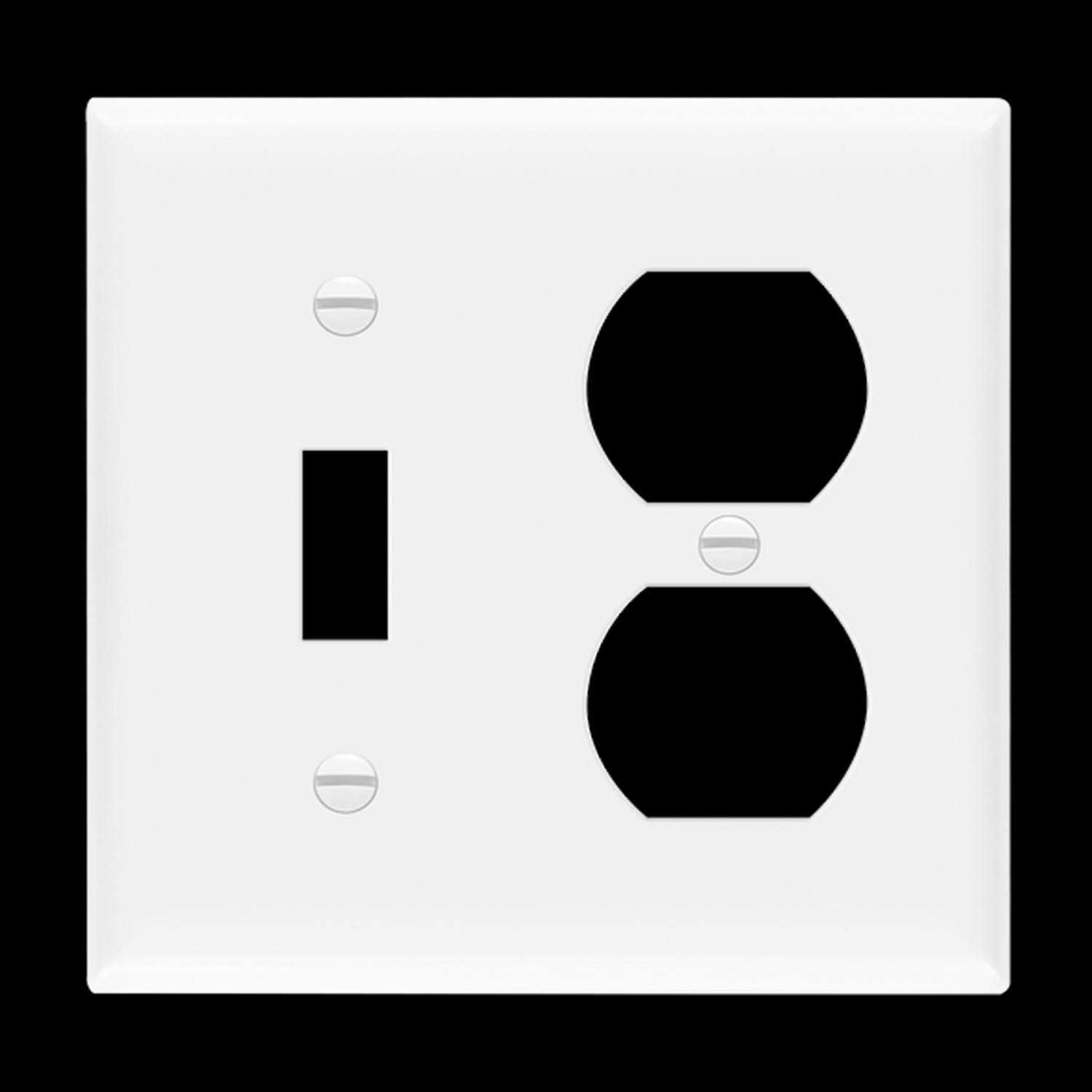 Enerlites 2-Gang Decorator/GFCI Outlet Wall Plate 8832 - Zenithce