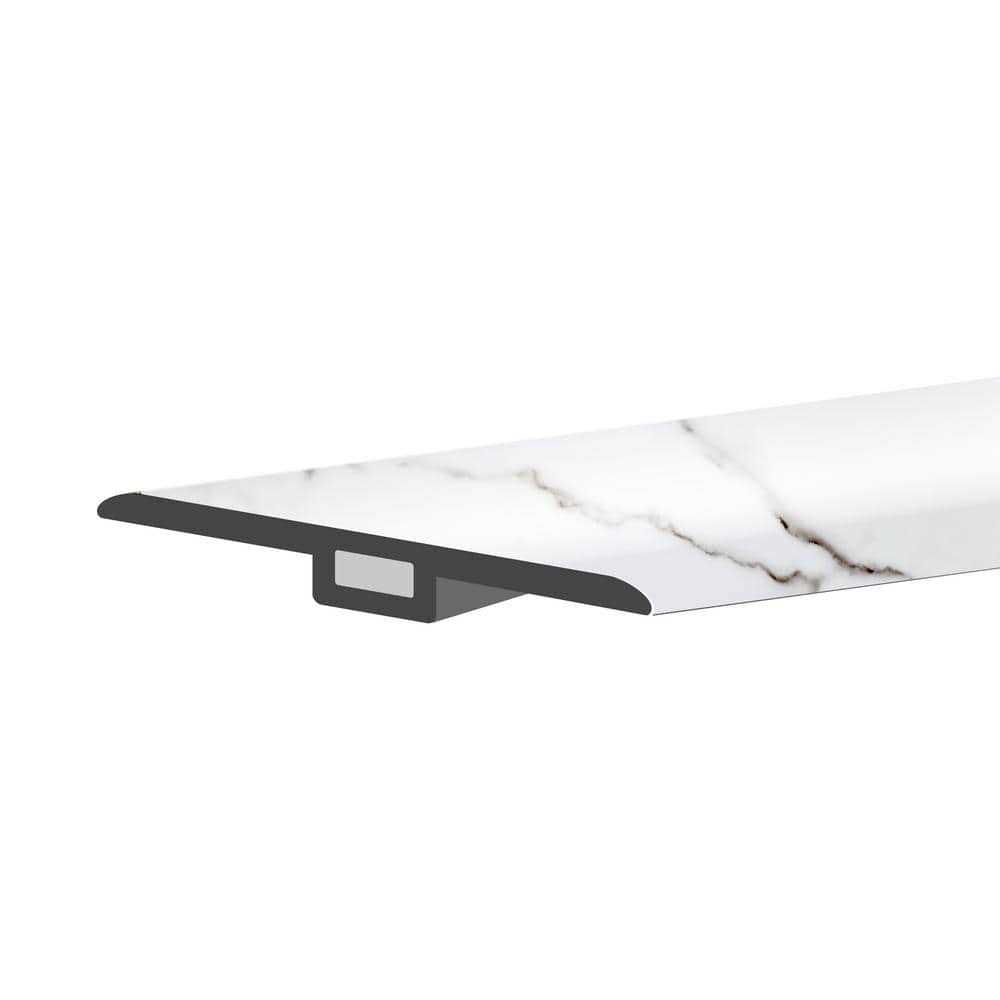 Lucida USA TerraCore Reducer Calacatta 0.27-in T x 1.75-in W x 48-in L Vinyl Reducer TC-605RM - Zenithce