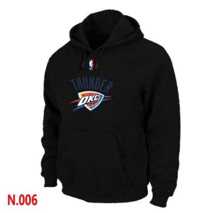 Mens Oklahoma City Thunder Black Pullover Hoodie 2 - Zenithce