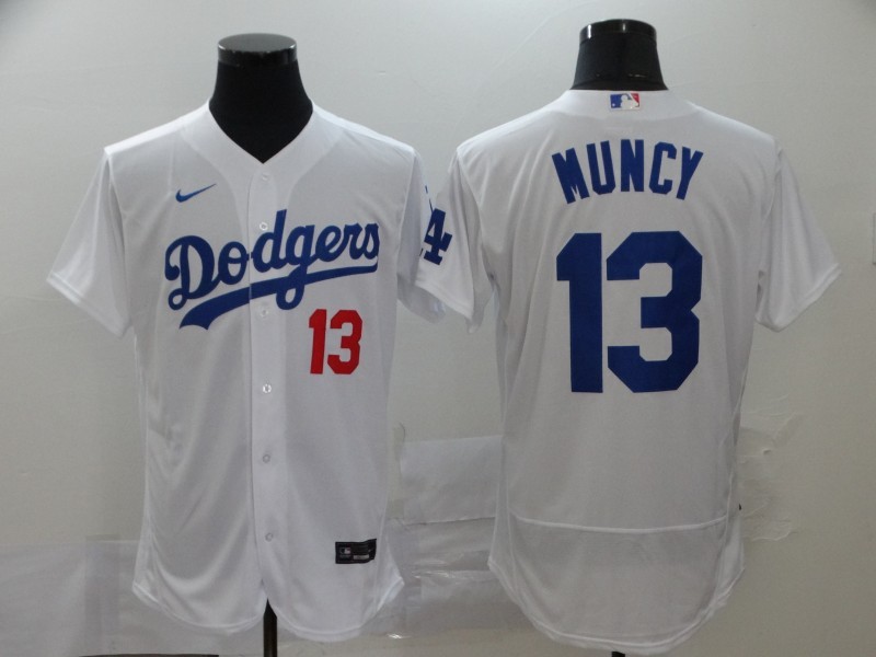 Los Angeles Dodgers #13 Max Muncy White Flex Base Stitched Jersey - Zenithce