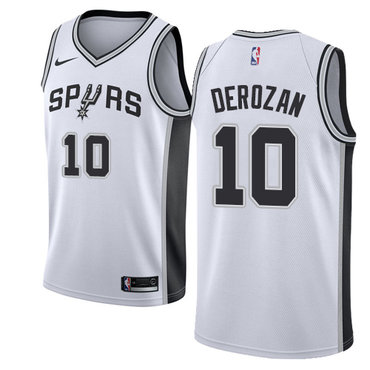 San Antonio Spurs #10 DeMar DeRozan White Swingman Association Edition Jersey - Zenithce