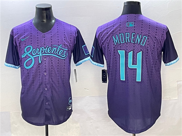 Arizona Diamondbacks #14 Gabriel Moreno Purple 2025 City Connect Limited Stitched Jersey - Zenithce