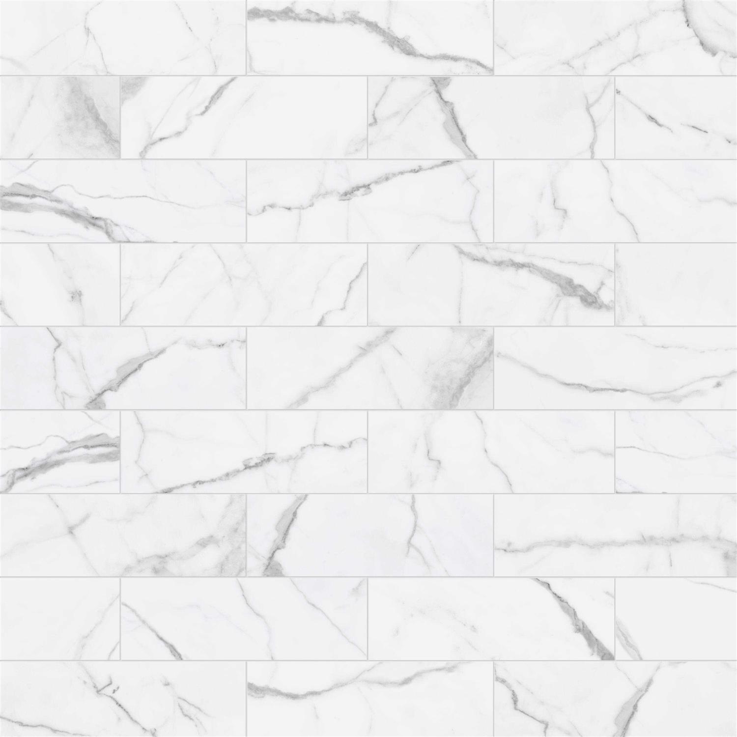 Satori 32 x 32 Polished Porcelain Marble Look Floor & Wall Tile 1001 - Zenithce
