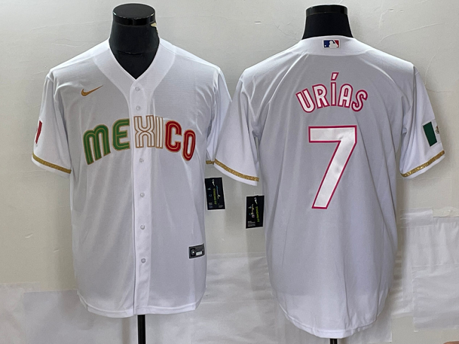 Mexico #7 Julio Urías White 2023 World Classic Stitched Jersey - Zenithce