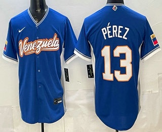 Venezuela #13 Salvador Perez Blue 2026 World Classic Cool Base Jersey - Zenithce