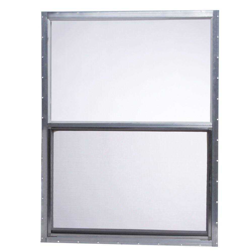 TAFCO Windows 30 in. x 27 in. Mobile Home Single Hung Aluminum Window - Zenithce