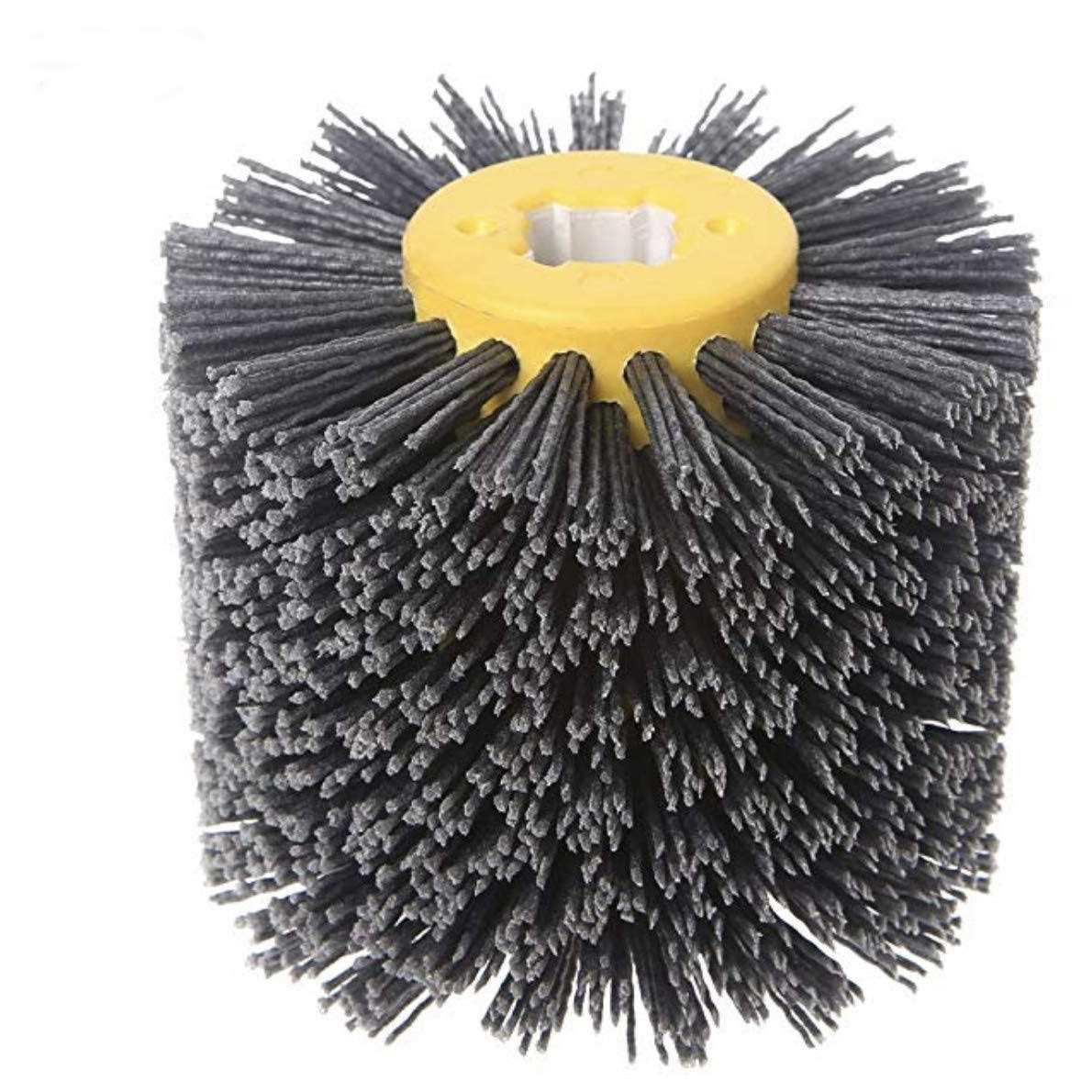 Signi Abrasive nylon Drawing Wheel Drum Burnishing Brush for wood polishing 1 pack - Zenithce