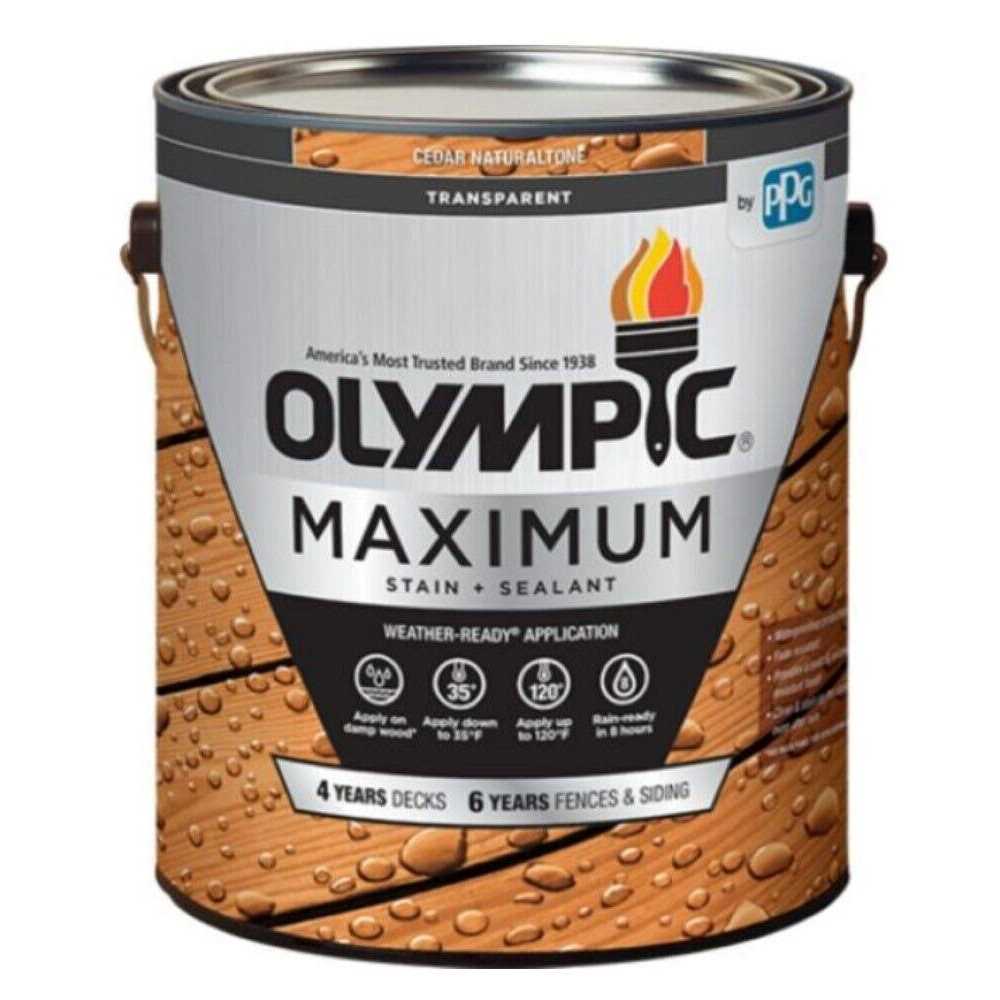Olympic Maximum 1 gal Solid Color Exterior Stain and Sealant in One - Zenithce