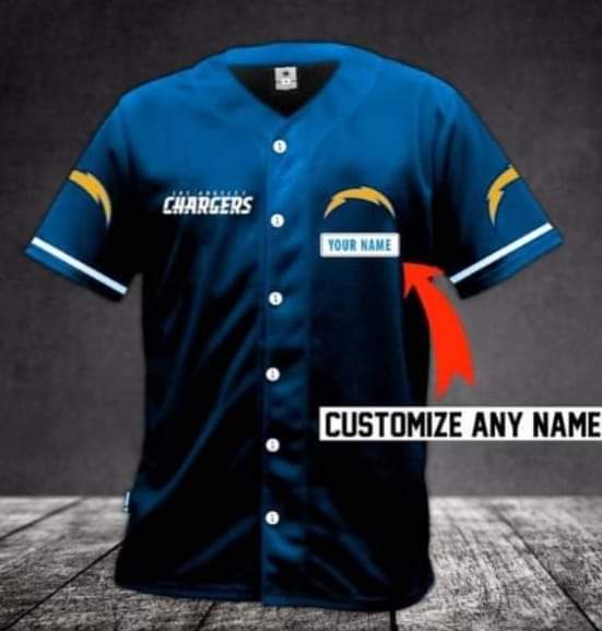 Los Angeles Chargers Customized Blue Stitched Limited NFL Jersey - Zenithce