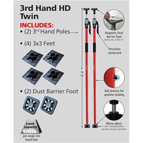 Fastcap 3-hupperhand Upper 3rd Hand Support Poles System 2-pack Kit - Zenithce