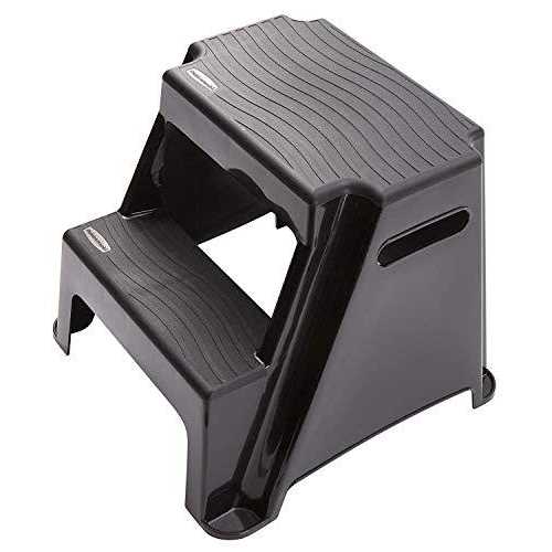 Rubbermaid 2-Step Molded Plastic Stool with Non-Slip Step Treads - Zenithce