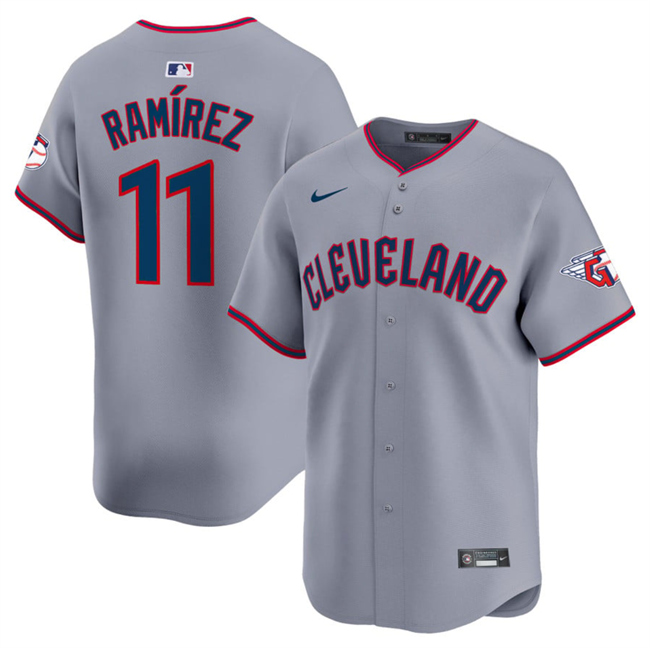 Cleveland Guardians #11 Jose Ramirez Gray 2025 Alternate Limited Stitched Jersey - Zenithce