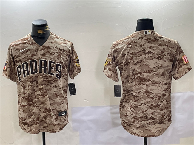 San Diego Padres Blank Tan Camo Cool Base Stitched Jersey - Zenithce