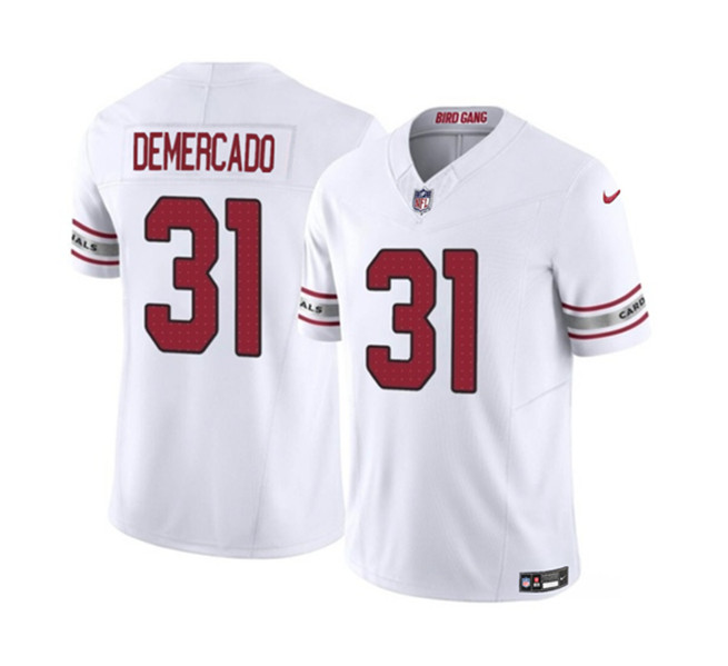 Arizona Cardinals #31 Emari Demercado White 2023 F.U.S.E. Vapor Untouchable Limited Stitched Jersey - Zenithce