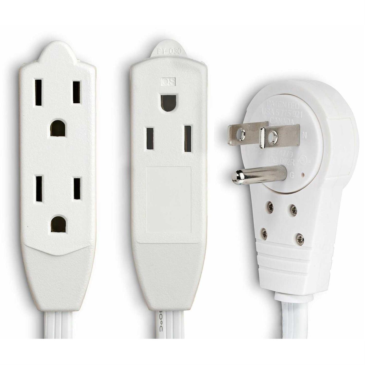 Maximm Cable Rotating Flat Plug Extension Cord/Wire - Zenithce
