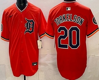 Detroit Tigers #20 Spencer Torkelson Orange Limited Jersey - Zenithce